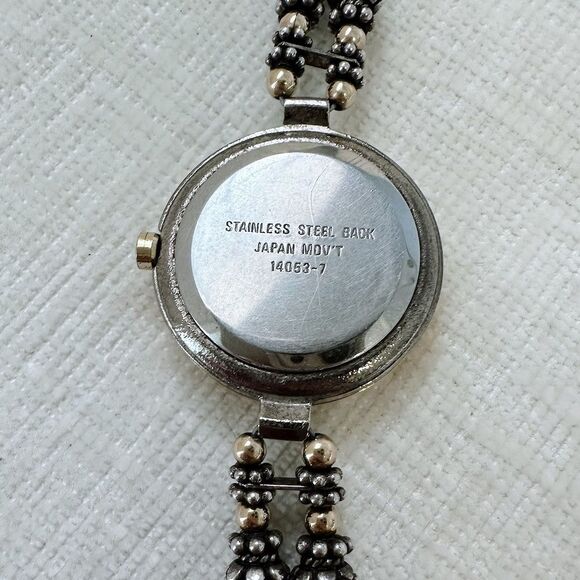 Vintage mixed metal Gold and Silver Beaded Watch - Picture 4 of 4